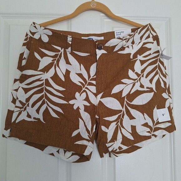 Old Navy Linen viscose Shorts size 10 - Picture 1 of 8